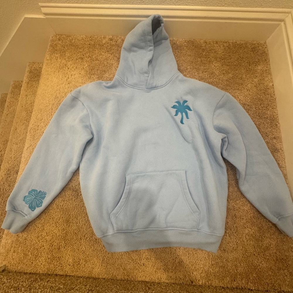 Pink Palm Puff Hoodie!